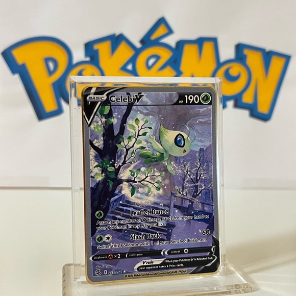 Pokémon Celebi V Fusion Strike 245/264 Full Alt Art Metal Gold Card Rare - Picture 2 of 3